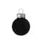 9ct. 2.5" Shiny & Matte Black Glass Ball Ornaments